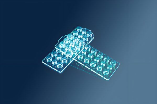 Micro-injection molding showing tiny precision parts
