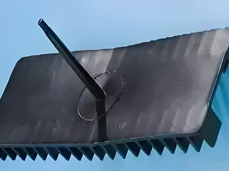 Warped plastic part showing dimensional deformation