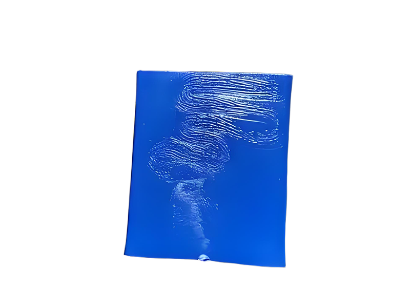 Plastic part showing visible flow lines on the surface