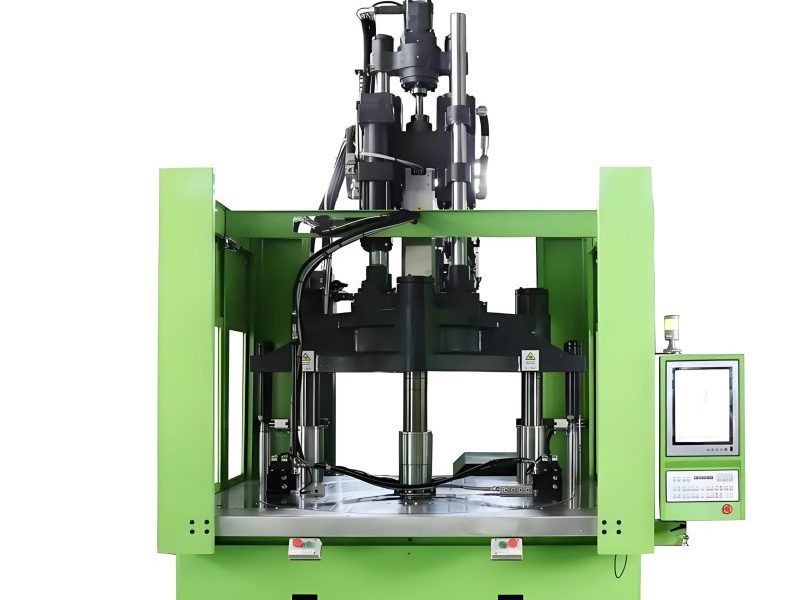 Modern injection molding machine with advanced controls