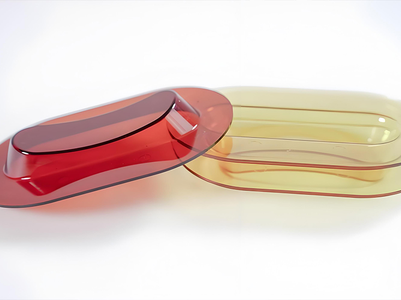 Transparent injection molded parts展示卓越的光学清晰度和无瑕疵表面